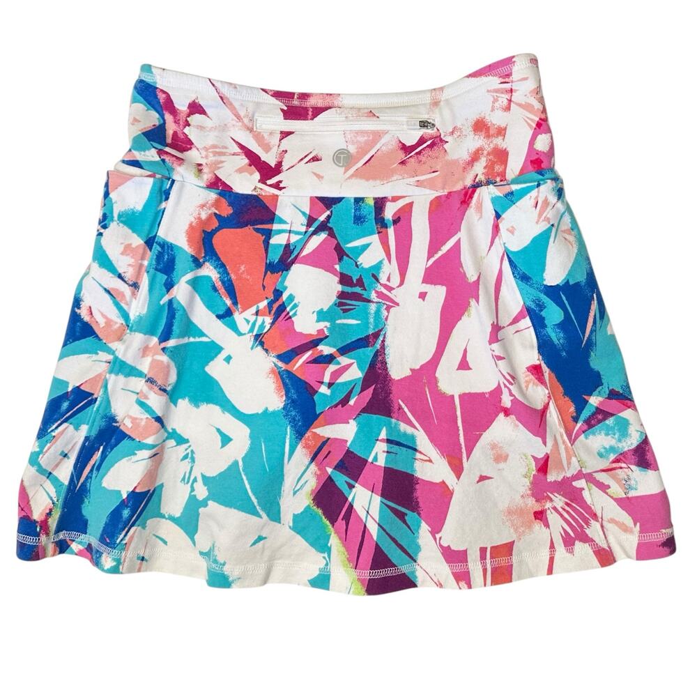 2/$15 T by Talbots Floral Everyday Stretch Skort Petite Size P - Picture 6 of 10